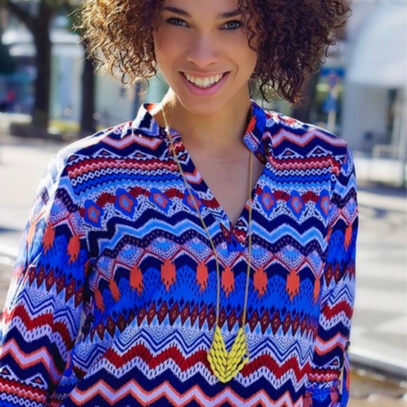 NWT Chevron Eve Fair Trade Necklace - Picture 7 of 8